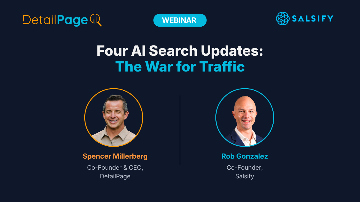 Salsify x DetailPage | Four AI Search Updates: The War for Traffic